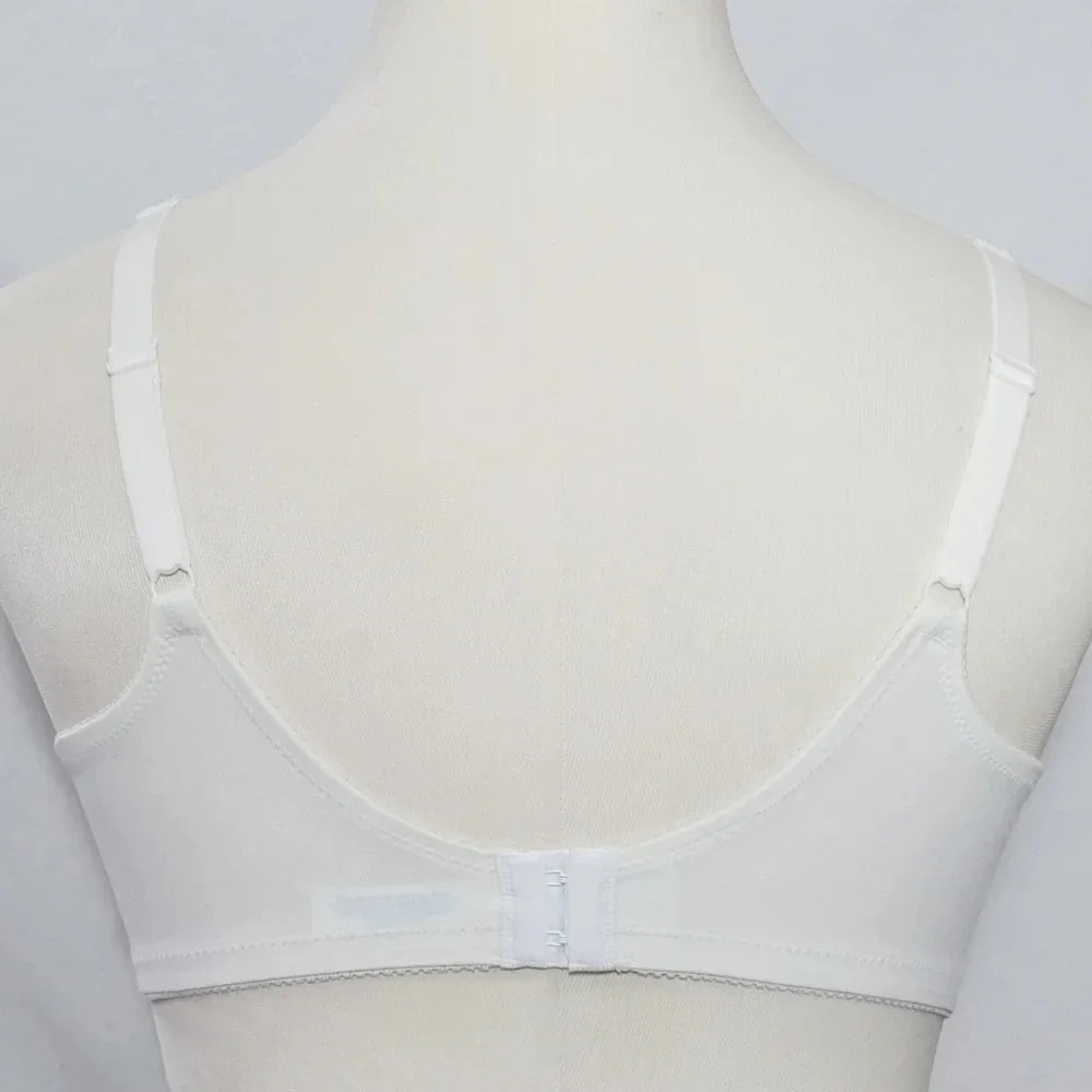 40C Exquisite Form 535 Cotton Wire Free Bra White New without Tags - Picture 3 of 3